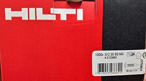 HIlti Clou béton X-C 20 B3 MX Fixation directe