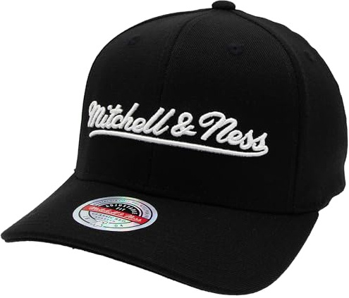 Mitchell & Ness Snapback Classic Red Script Logo OB, Svart/Vit, svart, one size