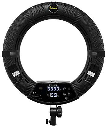 Yidoblo 18 Pouces 2800K-9900K 96W Kit de lumière annulaire à LED de contrôle Bluetooth pour éclairage de Photographie, Maquillage, Prise de Vue vidéo Youtube (sans trépied ni Sac)