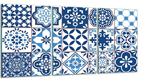 TMK ArtDeko – Placa Protectora Vitrocerámica 3 Piezas 30x52 cm – Cubre Placa de Inducción de Cristal Templado 4 mm – Tabla de Cocina de Vidrio Multifuncional y Protector Antisalpicaduras