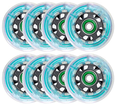 TGHY Inline Skate Ersatzräder mit Lagern Rollschuhrollen 8 Rollen 64 mm/68 mm/70 mm/72 mm/76 mm/80 mm 85A für Indoor Outdoor,70mm