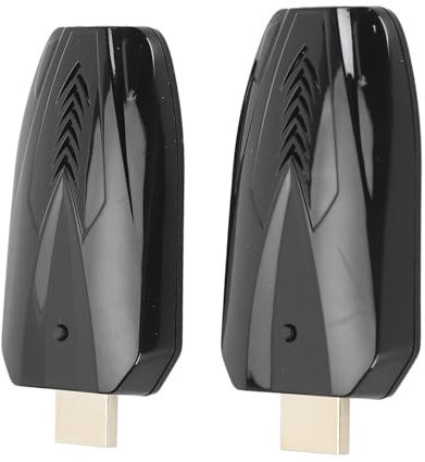 Transmisor y Receptor HDMI Inalámbrico, Kit Extensor HDMI Inalámbrico 1080P 60 Hz, 150 M de Largo Alcance, Soporte 5 GHz para Transmisión de Audio de Video Desde Computadora