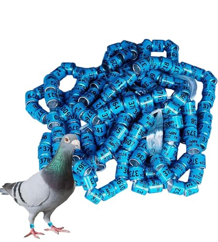 2025 Taubenpfotenringe – Vogelfußringe, 50 Stück Taubenringe, Tauben-Zubehörbänder | Generische Taubenzubehör-Bänder, Vogelfußringe, AC