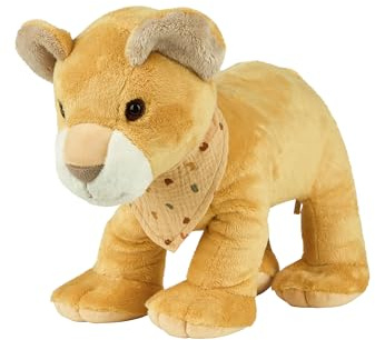 Sterntaler Kuscheltier XL Löwe Leo - großes Plüschtier für Baby und Kinder aus weichem Stoff - Spielzeug gefüllt mit Polyesterwatte - treuer Begleiter zum Entdecken, Kuscheln & Spielen, mattgelb