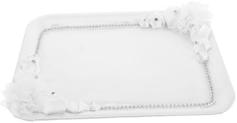 HOOTNEE Plateau De Salle De Bain Décoratif Plateau à Bijoux pour Table des Objets Maintient Sécurité