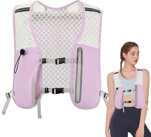 Hydrating Running Vest | Breathable Running Vest with Adjustable Straps | Lightweight Chest Bag with Phone Bladder for Men, Hiking, Cycling, Marathons and Camping