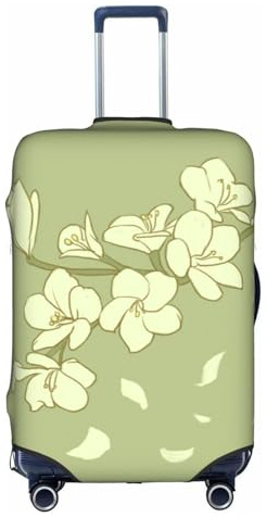 WXXWXD Cartoon Begonia Printed luggage cover, double stitching all around, high elastic material, suitable for travel and business trip