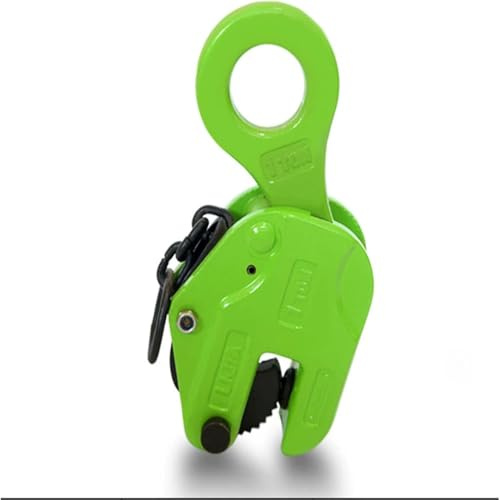 Universal Vertical Plate Clamp for Heavy Duty Lifting and Transporting, Steel Plate Lifting Clamp with Jaw Opening Up to 1.9 Inch, Ideal for Industrial Use