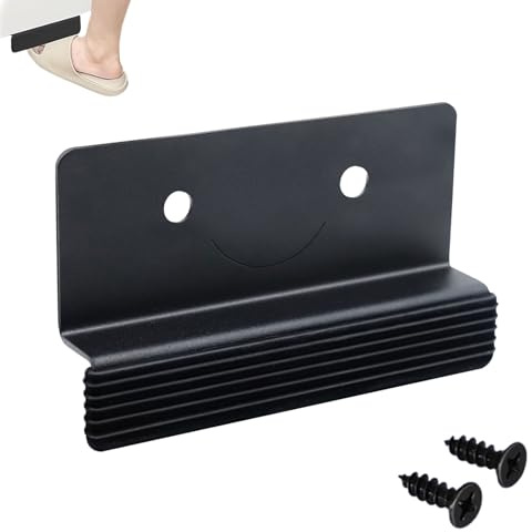 Poignée De La Porte De L'armoire - Poignée À Pied, Tiroirs D'armoires, Poubelles | Coup De Pied En Métal Doux, Assiette Sans Toucher Pour La Cuisine De Salle De Bain Garage Bureau Restaurants Publics