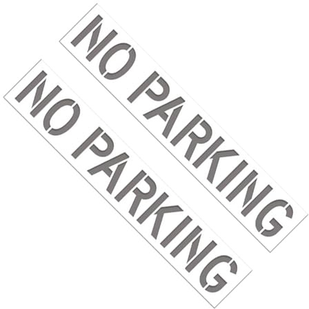 Gabarits de restriction de stationnement en silicone 200 x 40 cm Outil de marquage routier pour marquage extérieur de trottoir en silicone