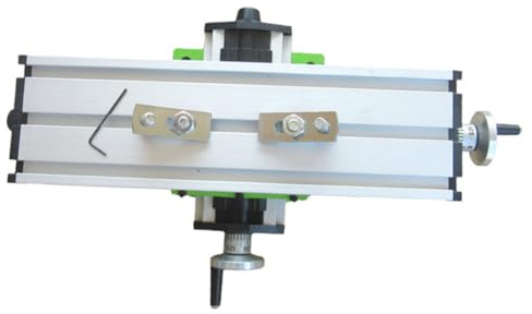 WOONEKY para Fresadora de Aleación de Aluminio 310X90 MM con Mesa de Trabajo Compuesta y Corredera Transversal Ajustable para Taladros de Banco de 122 a 354 Pulgadas Accesorios