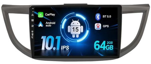 MISONDA 2G+64G 2 Din 10 Zoll IPS Android 15 Autoradio Für Honda CRV 2012-2016 mit GPS Navi Unterstützung Bluetooth|DAB|USB|Carplay|Android Auto|WLAN|4G|MirrorLink|RDS|USB