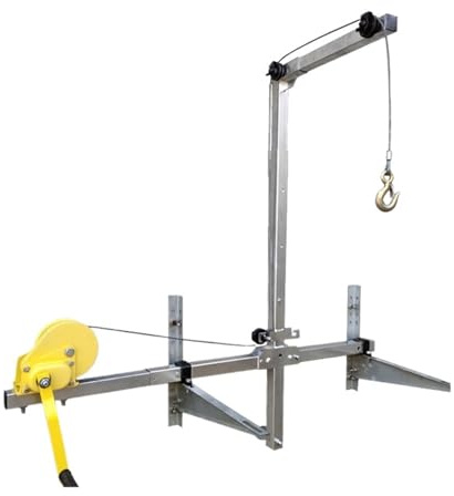 DGHBNP Electric Hoists Air-conditioning Lifting Machine Bracket 10m / 25m Crane Lifting Bracket Side Swing Lifting Crane Bracket Winch Hoist Arm(Side-swing 10M)