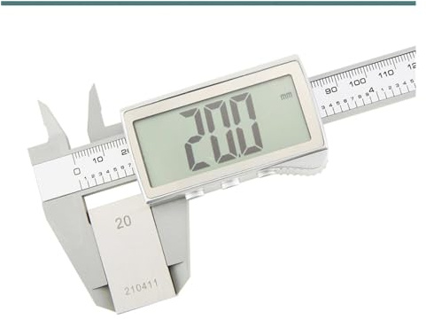 Calibrador Digital Calibrador de pantalla digital electrónico Vernier grande herramientas carpintero(Caliper Black 150)