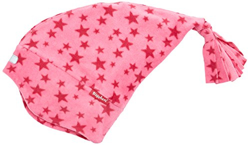 Playshoes Bambini Unisex Pile-Mütze Wintermütze, Berretto a punta pink Stelle, 55cm