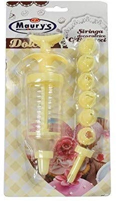 Maury's Siringa Choco Per Biscotti E Dolci Con 8 Punte Decorative Colori Assortiti