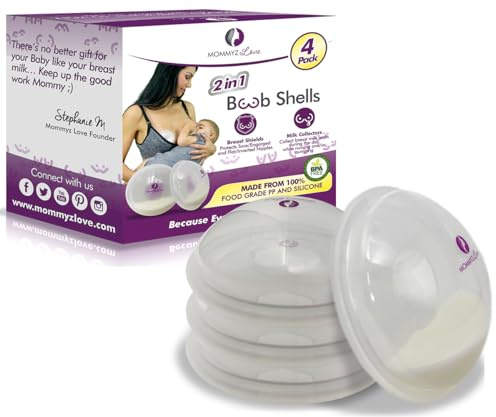 Breast Peel and Breast Catcher for Breastfeeding Relief (2-in-1) protects cracked, aching, greasy nipples and collects breast milk leaks during the day while breastfeeding or pumping (4 pack)