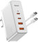 Baseus USB C Ladegerät 100W 4 Ports, GaN USB C Schnellladegerät Netzteil Charger Mehrfach PD PPS Kompatibel mit MacBook Pro/Air, iPhone 15/14, iPad Pro, Samsung S24 Ultra, Laptop, 2 USB-C + 2 USB-A