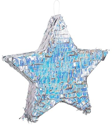 NEU Piñata/Pinata Stern, silber, ca. 44x44cm