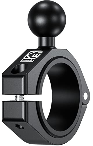 BRCOVAN Aluminiumlegierung große Stangenklemmhalterung mit 1 Zoll TPU Kugel | für ATV UTV Überrollkäfig Durchmesser 1,5''/1,65''/1,75''/1,85''/2'' Kompatibel mit RAM Mounts B Größe Kugel Doppelsockelarm