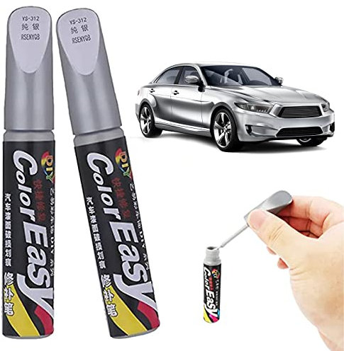 SEMINISMAR Penna Riparazione Graffi Auto,Vernice Ritocco Penna Graffio,PennaRitocco Carrozzeria,pennarello a vernice per la rimozione digraffi dalla carrozzeria,Argentato