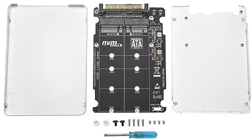 JIVIMOCO Adattatore da SSD M.2 Un U.2 Adattatore 2In1 M.2 NVMe e -Bus NGFF da SSD Un PCI-E U.2 SFF-8639 Convertitore PCIe M2, con