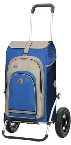ANDERSEN Shoppingvagn – Royal Shopper Hydro 2,1 blå 62 l cykel, shoppingvagn, ryggsäck, termo, aluminium, hopfällbart, luftdäckat kullagerhjul