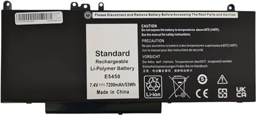 FESTAS® 7.4V 53Wh G5M10 Laptop Ersatz Akku für Dell Latitude E5450 Latitude E5550 Latitude E5250 Notebook 15.6 Latitude 3150 3160 8V5GX 7V69Y WYJC2 0WYJC2