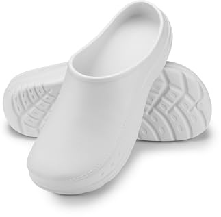 ESTRO Trädgårdsskor Herr Tofflor Dam - Unisex Trädgårdstofflor Clogs Dam Gummi Lätta Sommar Trädgård Clogs Herr CC01 (40, Vit)