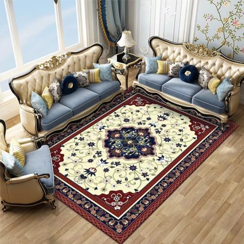 Kunsen 200X300CM Teppich Babyzimmer Junge Kurzflorteppich, bequem, rutschfest, schmutzabweisend, Flur und Wohnzimmer, waschbar Gross Mehrfarbig Flickenteppich Wohnzimmer