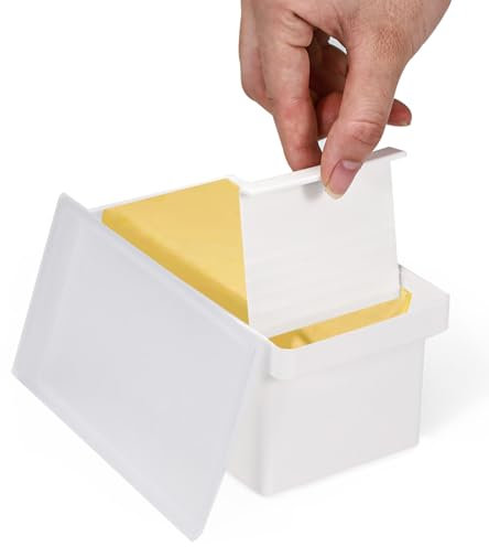 Beurrier de cuisine avec couvercle et planche à découper, support de bâton recouvert de plastique, plateau réfrigéré de 500 ml, récipient pour rangement de comptoir, coupe facile (16,8 cm)