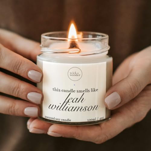 Smells Like Leah Williamson Candle | Luxury Soy Wax Candle | Women's Football Gifts | Leah Williamson Gifts | England Women's Football Gifts (120ml, 20hrs burn)