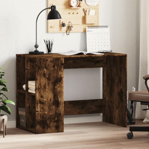 ZEYUAN Schreibtisch Räuchereiche 102x50x75 cm Holzwerkstoff, Gaming Tisch, Computertisch, Computer Desk, Office Table, Bürotisch, Arbeitstisch, Nähtisch, Pc Tisch - 840545
