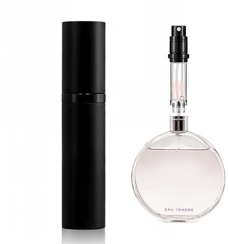 muilsae AA00BK Perfume Refillable Bottle 5ml Bottom Refill Portable Purse Atomizer, Cologne Travel Perfume Spray Bottle for Outgoing and Traveling (Black)