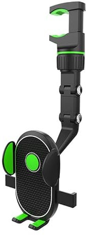 MEIQIBAO auto Ricambi Cellulare Supporto auto retrovisori Accessori Supporto cellulare GPS supporto Staffa multifunzionale(2024 edizione) per con tutti gli smartphon casa cucina ufficio verde