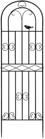 NOIRDA Gitterspalier Für Garten, 180 cm, 200 cm Hoch, Wetterfestes Metallspalier Für Den Innen- Und Außenbereich, Blumenständer, Rankhilfe Garten Rosenspalier(3 Pieces,200cm)