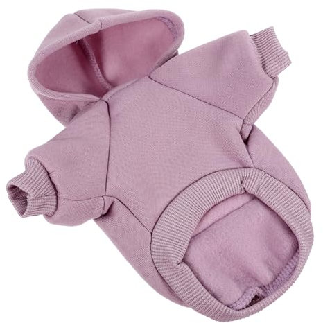 Happyyami Niedliche Welpenkleidung Hundepullover Weiche Baumwolle Leicht Zu Tragen Winddicht Stylischer Kapuzenpullover Bequemes Kleidungsstück Größe S Haustiermode