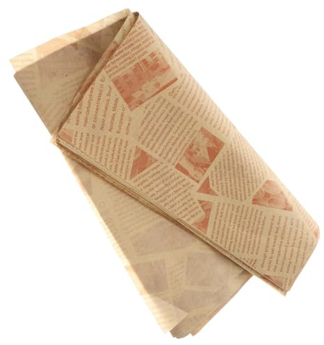 Cabilock 50blätter Ölabsorbierendes Papier Frittierpapier Küchenpapier Ölbeständiges Papier Für Snacks Und Pizza Als Backpapier Und Verpackungspapier