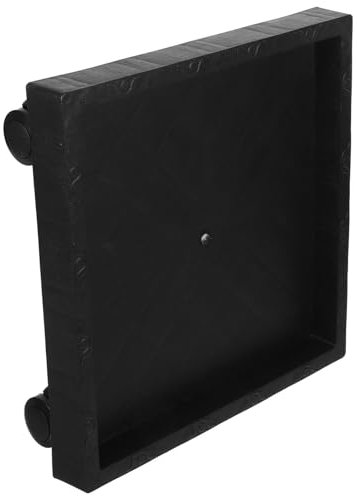 Yardwe Soporte para Macetas con Rueda Cuadrado 290mm para Jardín y Hogar con Ruedas Reforzadas De Material Plástico Engrosado Resistente y Base Móvil para Interior y Exterior