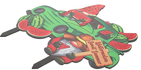 Mipcase Summer Gnome Sign Garden Stake Outdoor Decor Garden Gnome Patio Lawn Decor