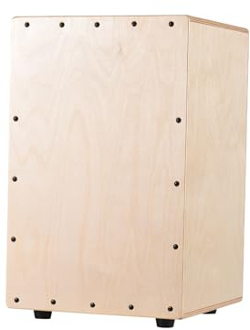 Cajon Box Drum, professionelles Birch Wood Cajon Drum Birchwood Beat Box Percussion Instrument in voller Größe String Birchwood Beat Box (11,8 x 12,2 x 18,9 Zoll)