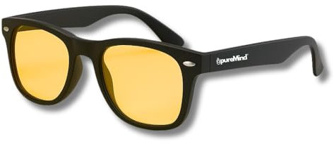 Puremind Lunettes Anti Lumière Bleue Unisexes – Protection Écrans Ordinateur + Gaming et Travail – Filtres Anti Fatigue Visuelle + Blue Light Blocking Glasses