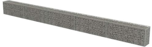 Gabion Panier à Pierres, Mur en Gabion avec couvercles Acier galvanisé 600x30x50 cm