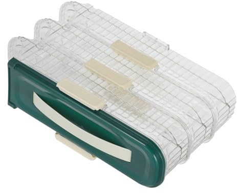 Zerodeko Portauova Rotante Automatica Per Frigorifero Contenitore Per Uova Strati Coperchio Grande Capacità Per Conservare Uova Sode Organizzatore Di Alimenti Per Cucina