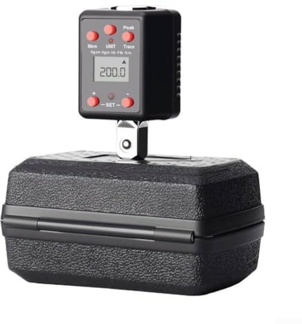Adattatore per chiave dinamometrica elettronica, digitale, 13-135 Nm, 6-600 Nm, convertitore a cricchetto resistente con display a LED, modalità di tracciamento del picco (12,7 mm)