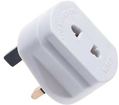 1 Amp Shaver Adaptor 2 Pin Plug To 3 Pin Plug Shaver Adapter Plug Uk Power Adapter Shaver Plug 2 Pin Adapter Plug Uk For Shaving Razor (pack of 1)