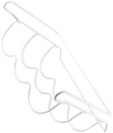 ABOOFAN Organizador Apilable para Botellas de Hierro Blanco, Estante Compacto para Almacenar Cerveza en Refrigerador, Soporte Resistente para Cocina y Nevera, Adecuado para Optimizar