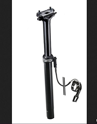 SWITCH! Teleskop-Sattelstütze Art. 1009, Durchmesser 31,6 cm, mit externem Kabel mit Schwarz