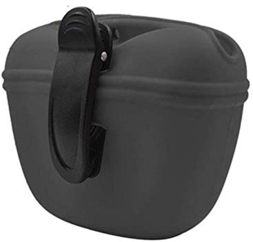 RoyalCare Silicone Dog Treat Pouch-Small Training Bag-Portable Dog Treat Bag for Leash with Magnetic Closure and Waist Clip[US Design Patent]