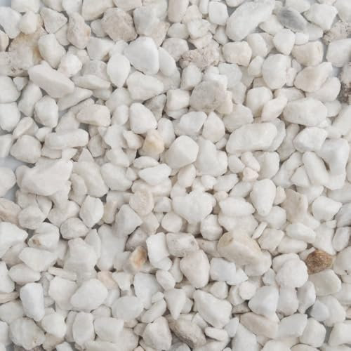 Polar White Chippings 8–11mm | 20kg Bag of Decorative Gravel, Garden Stones & Pebbles Ideal for Driveways, Paths, Borders, Landscaping & Outdoor Features